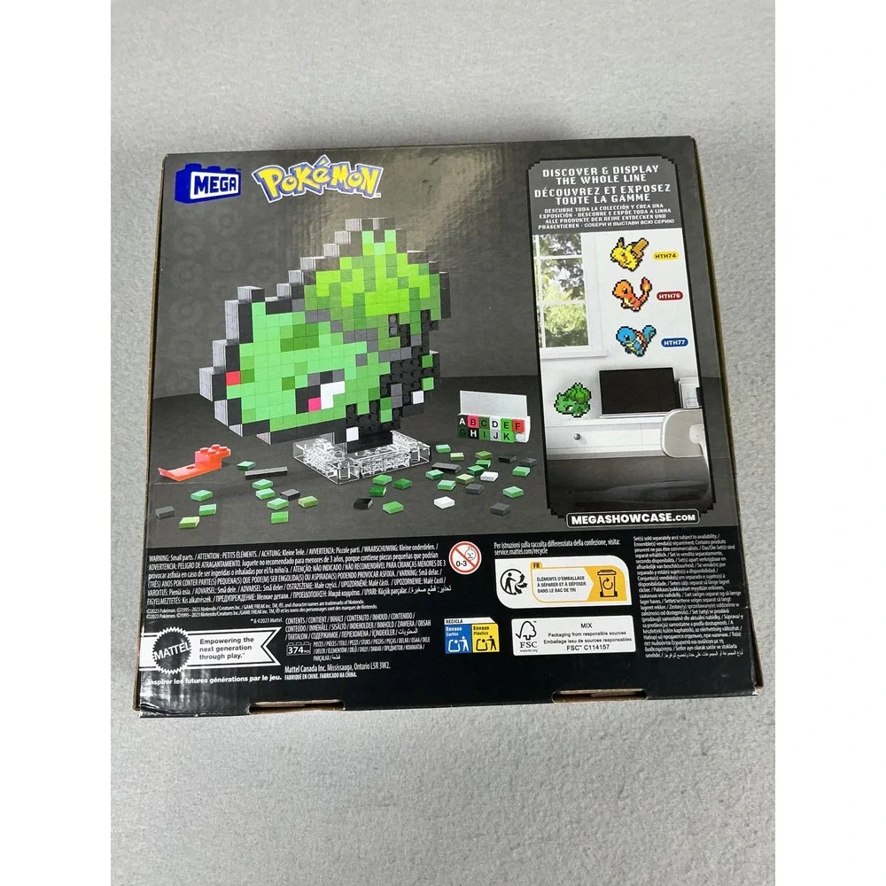 MEGA Pokémon Bulbasaur Pixel Art Building Set 374 Pieces HTH75 New